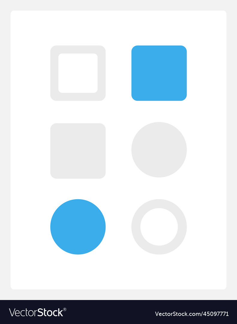Geometrical frame ui element template vector image Geometrical frame ui element template