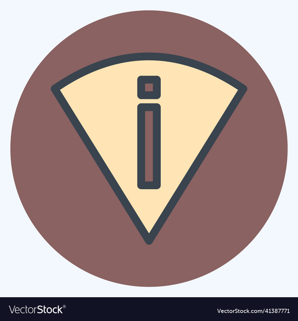 Icon perm scan wifi - flat style simple