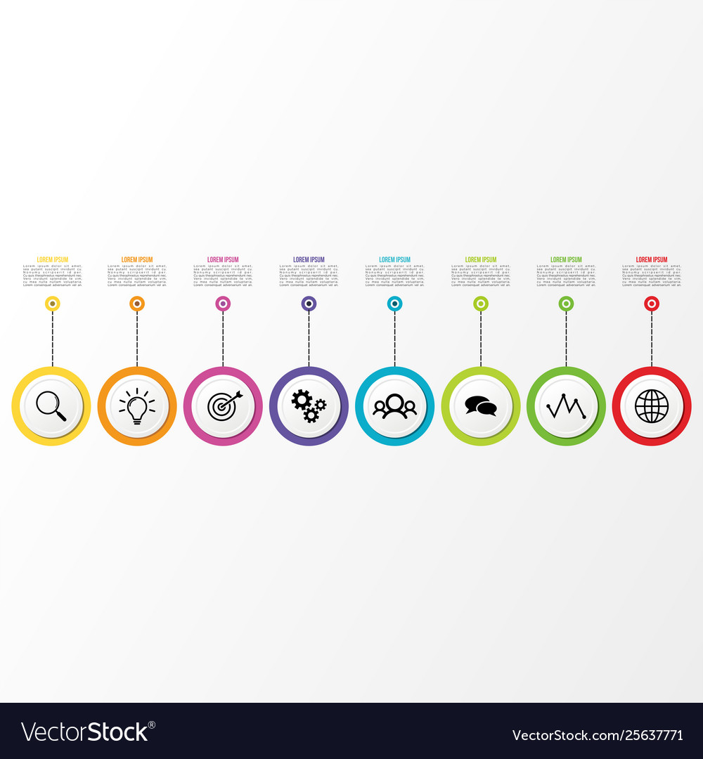 Infographic design template with options steps