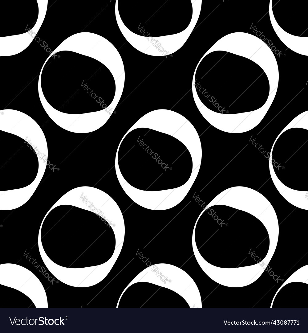 Irregular geometric circles seamlessly repeatable vector image Irregular geometric circles seamlessly repeatable