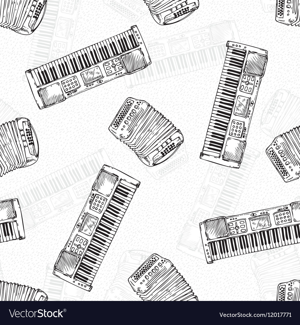 Seamless pattern keyboard instruments