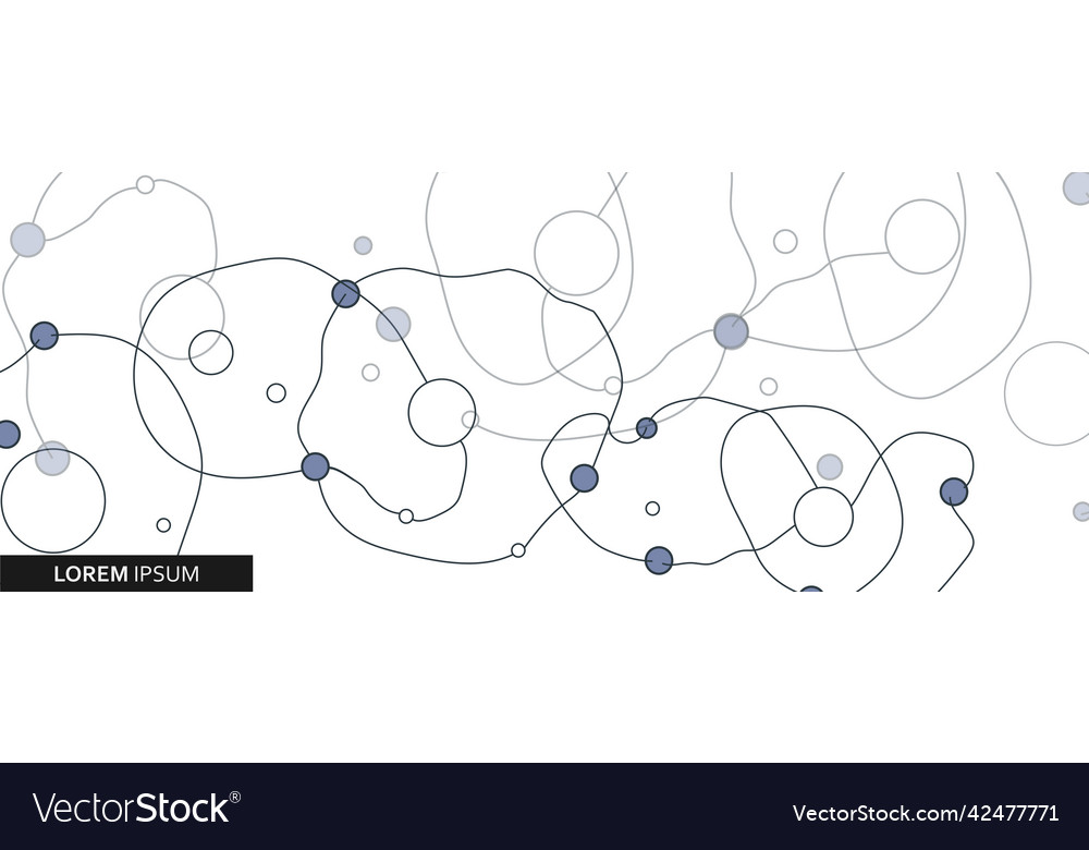 Set abstract pixelated connected shapes with dots vector image Set abstract pixelated connected shapes with dots