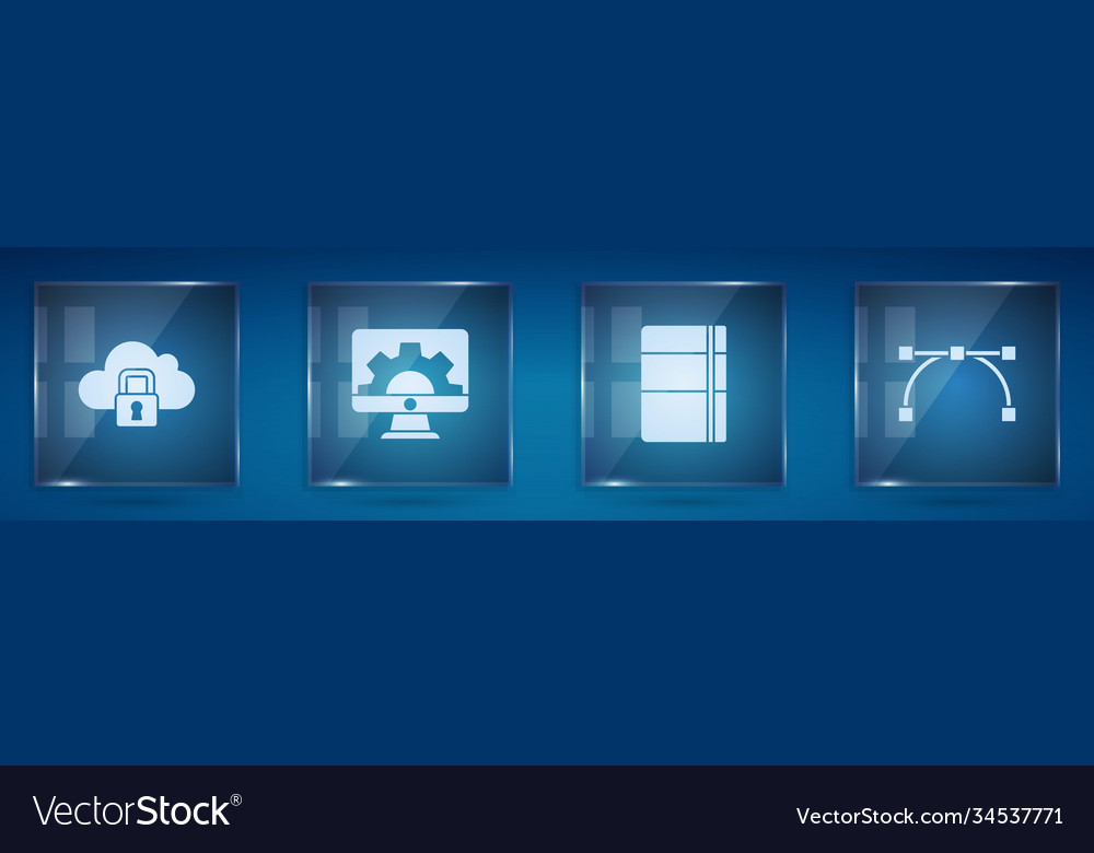 Cloud Computing Lock Web-Entwicklung vector image Cloud Computing Lock Web-Entwicklung