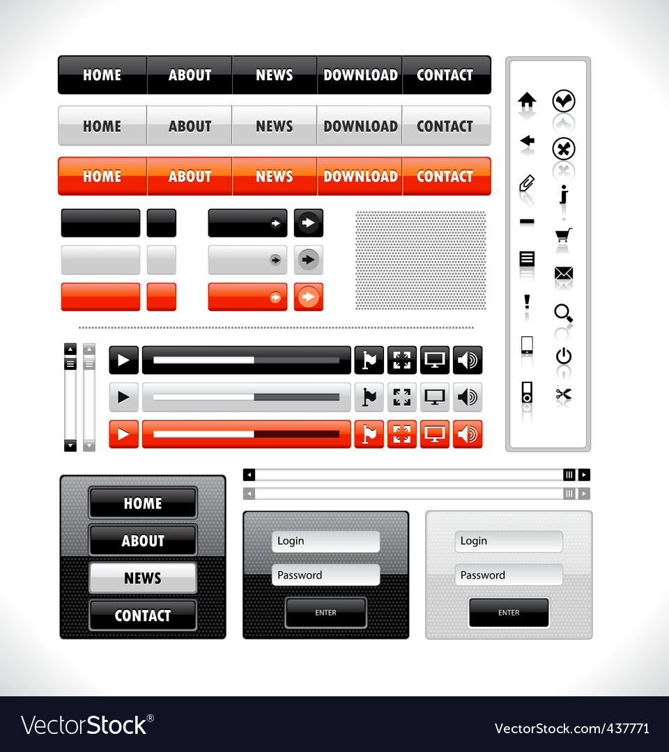 Web UI Elements Collection
