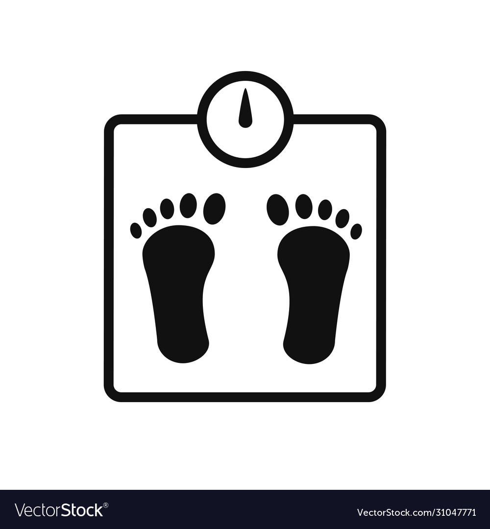 Weight scale icon isolated element