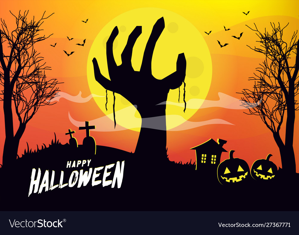 Zombie Hand Halloween Night