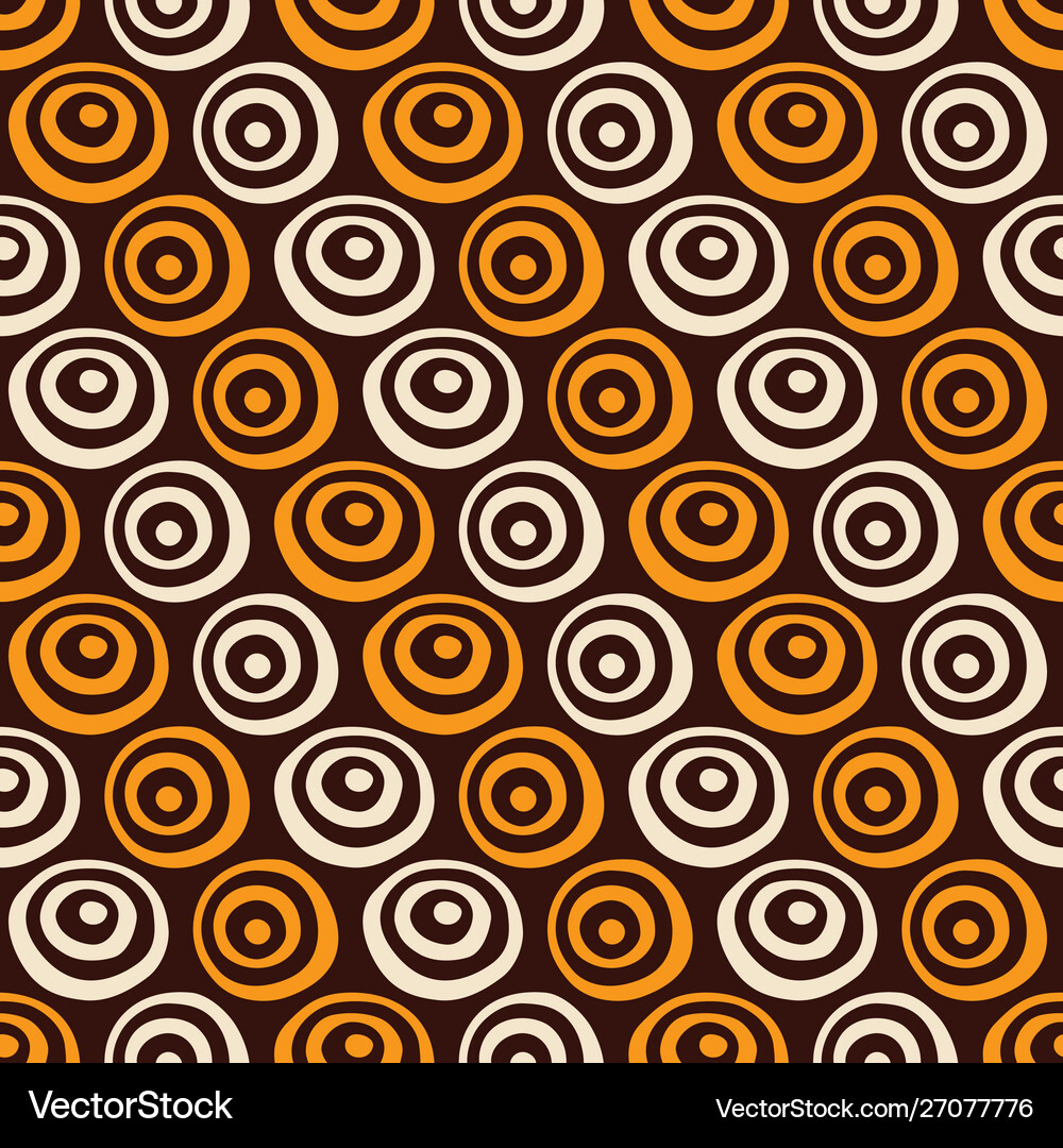 Abstract seamless pattern hand drawn circles Vector Image