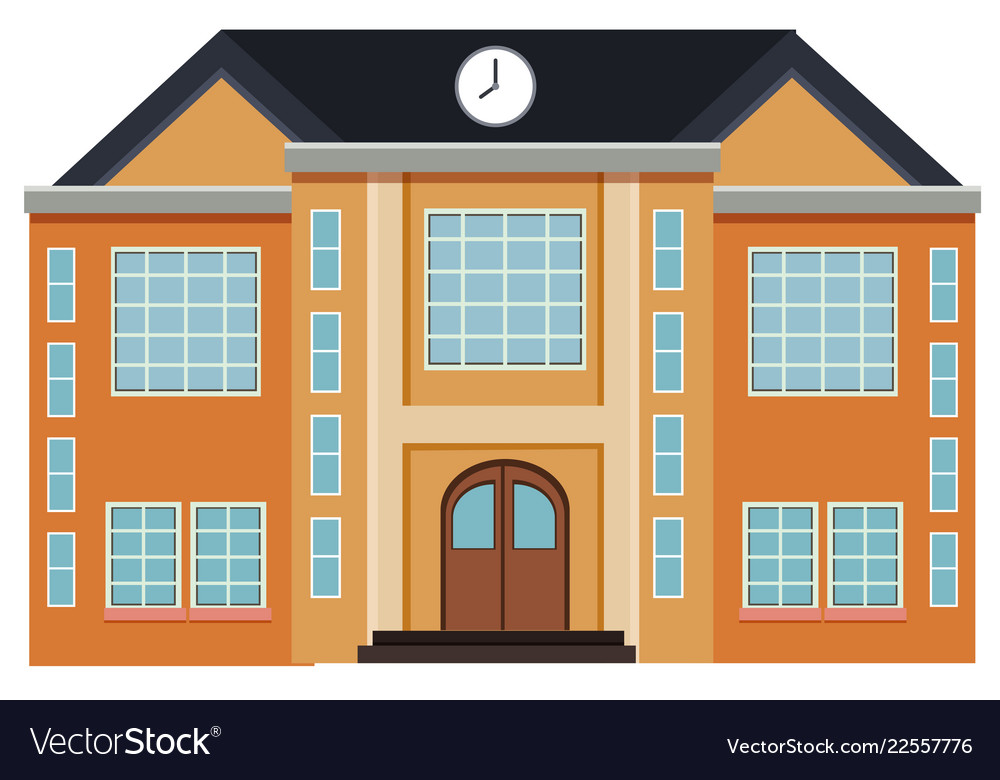 An exterior design modern building Royalty Free Vector Image