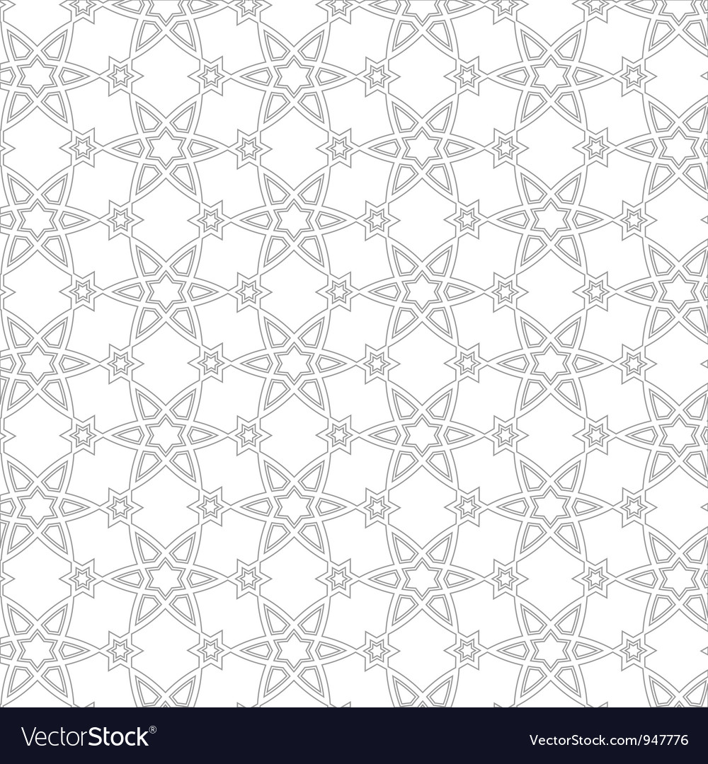 Delicate pattern in arabic style Royalty Free Vector Image