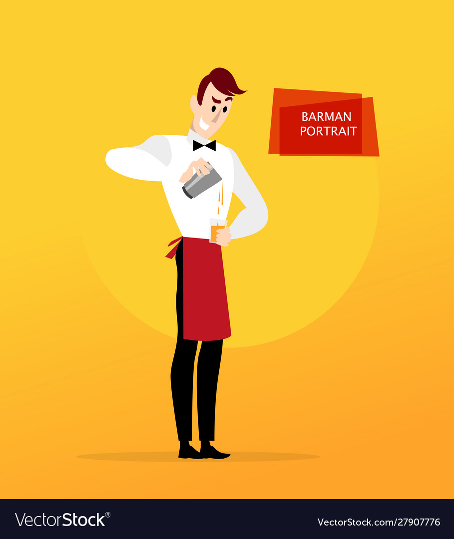 Flat friendly smiling person character portrait vector image Flat friendly smiling person character portrait