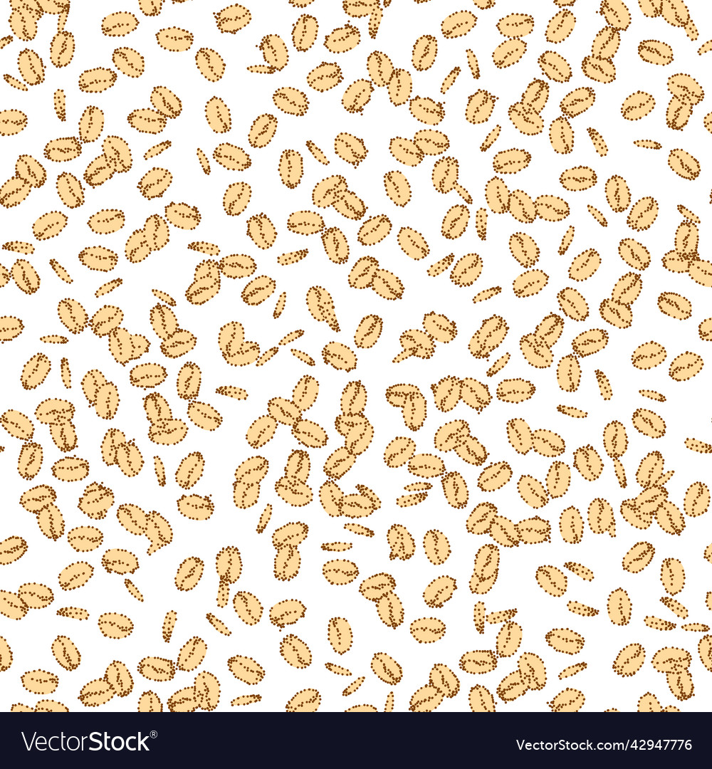 Granola yogurt seamless pattern healthy food oat