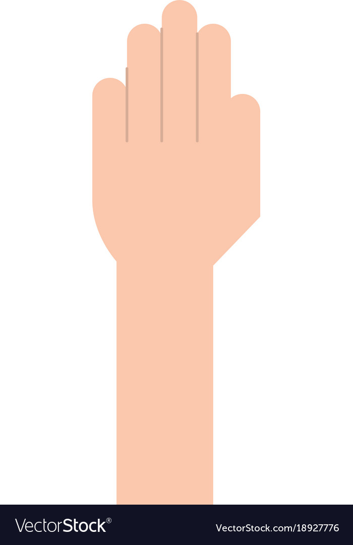 Hand human isolated icon