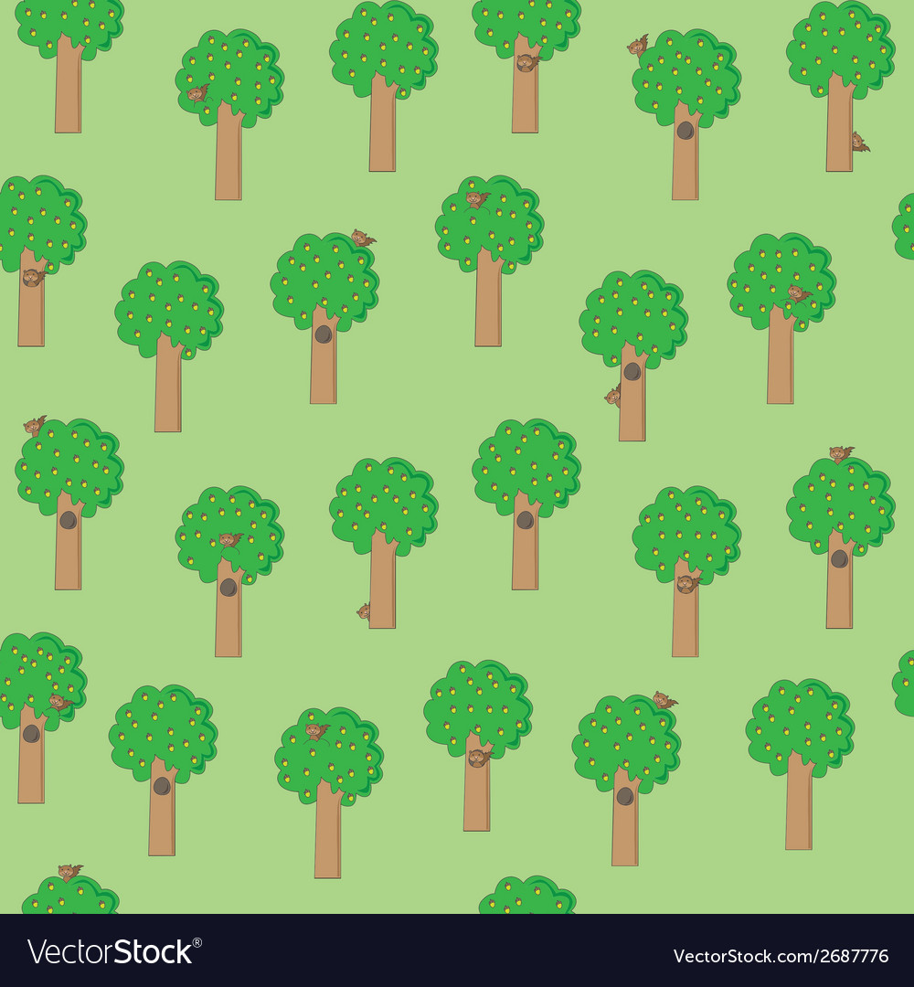 Happy squirrels pattern
