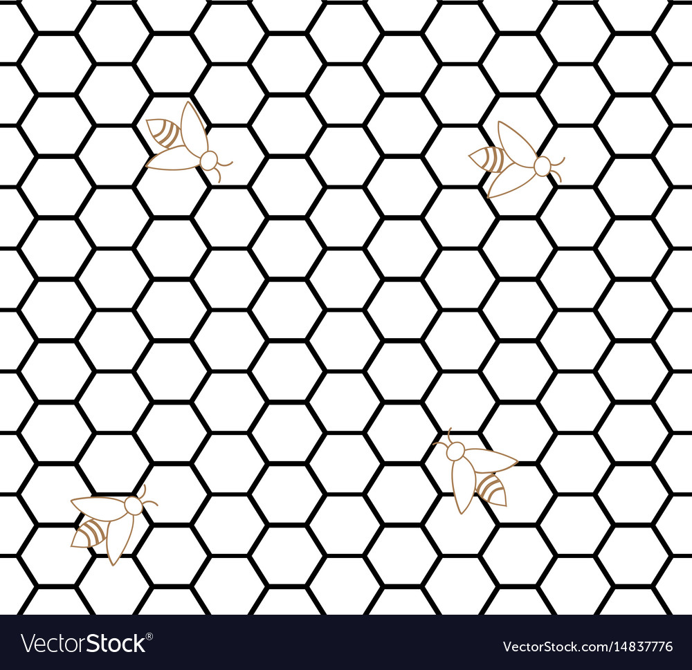 Honeycomb seamless pattern