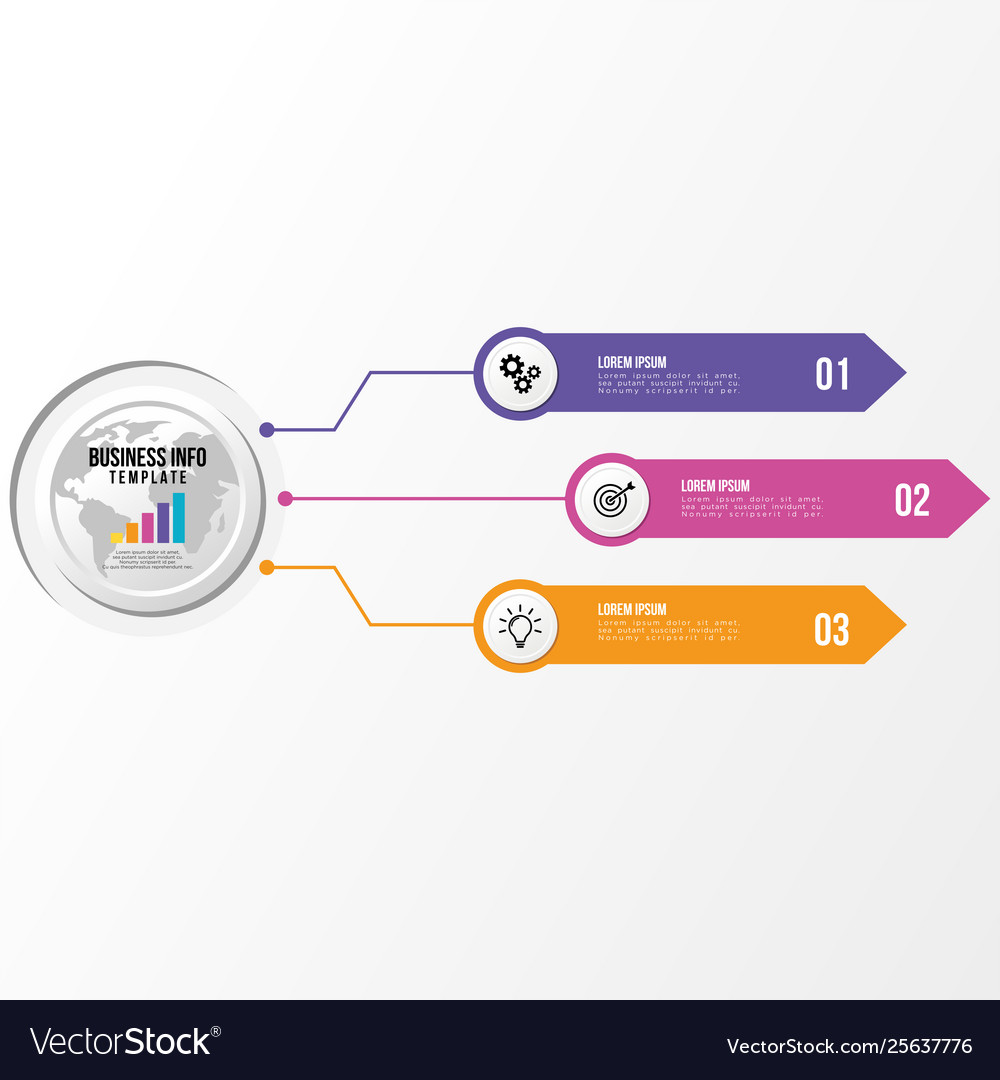 Infographic design template with options steps