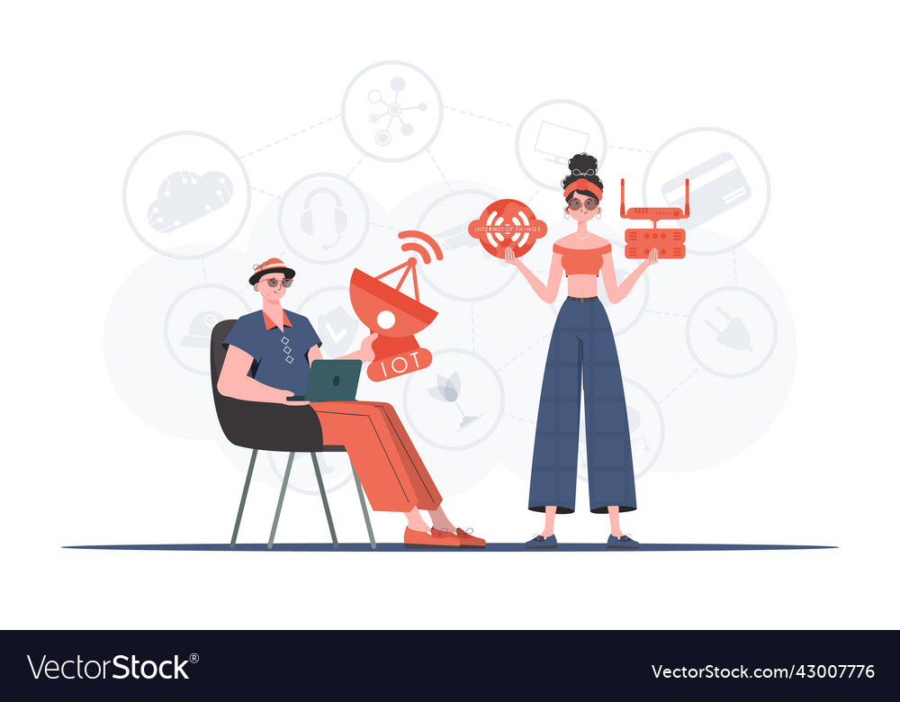 Internet of things and automation concept