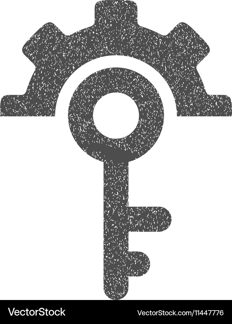 Key options grainy texture icon Royalty Free Vector Image