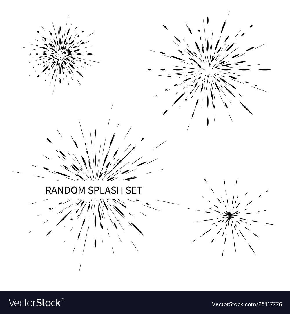 Set different radial explosions rays