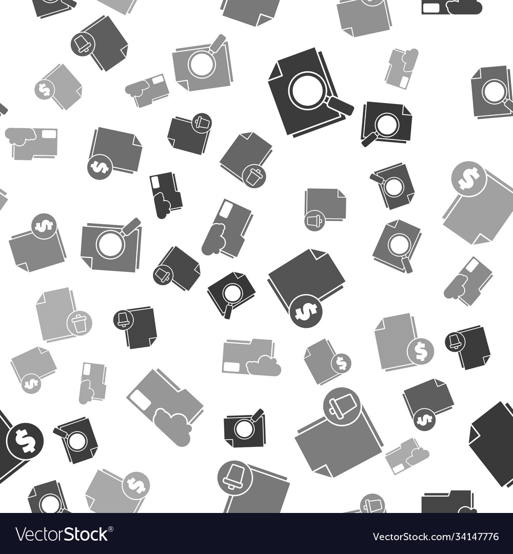 Dokument mit der Datei search delete festlegen vector image Dokument mit der Datei search delete festlegen