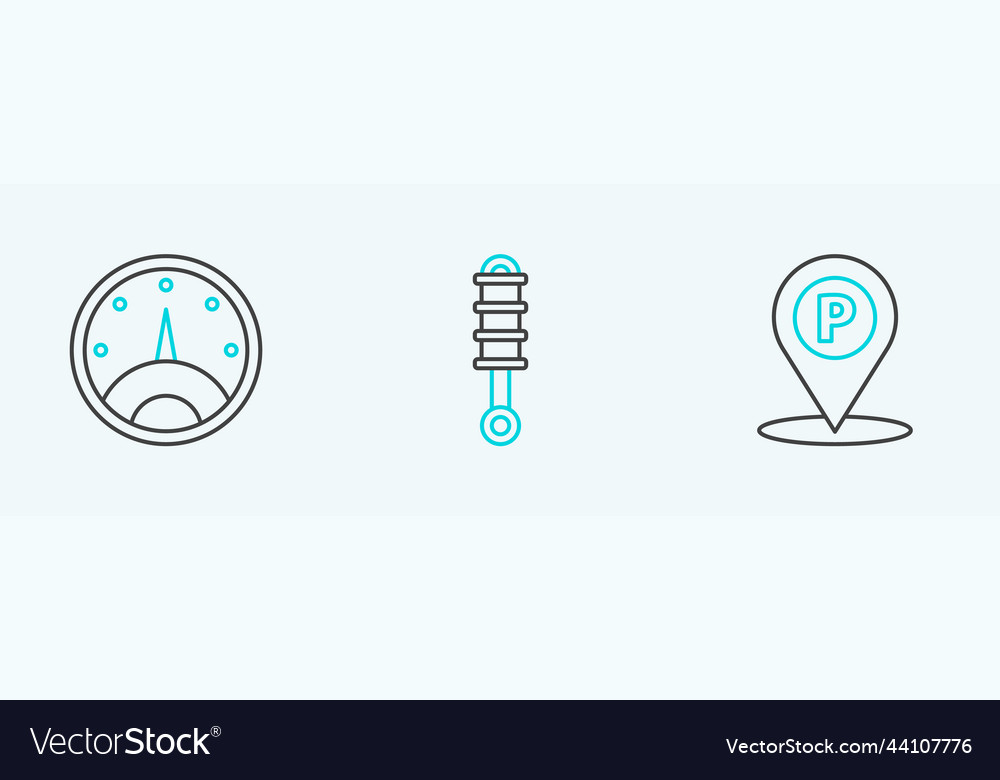 Set line location with parking speedometer