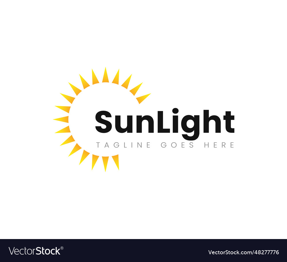 Sun logo design template