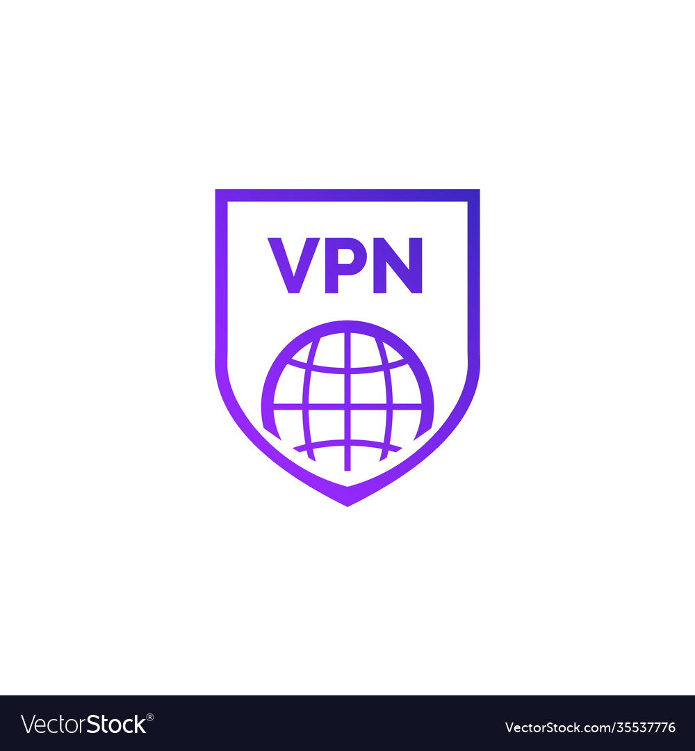 Virtual server vpn network line icon wifi private Vector Image Virtual server vpn network line icon wifi private