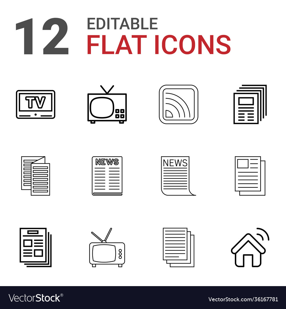 12 Nachrichten Icons