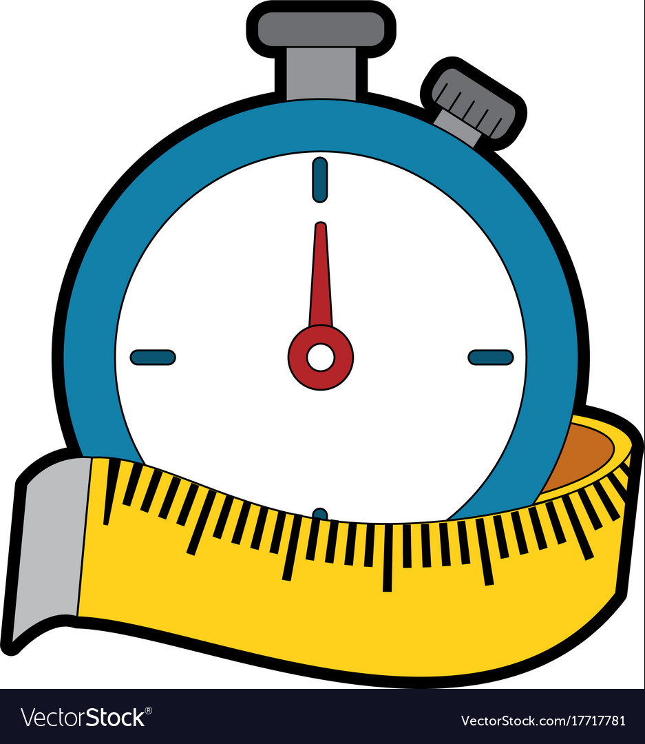 Chronometer timer with tape measure