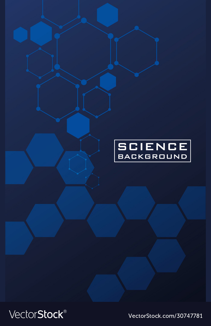 Dark blue science background with lines structures vector image Dark blue science background with lines structures