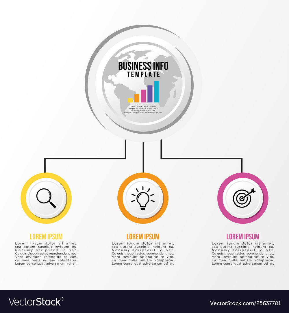 Infographic design template with options steps