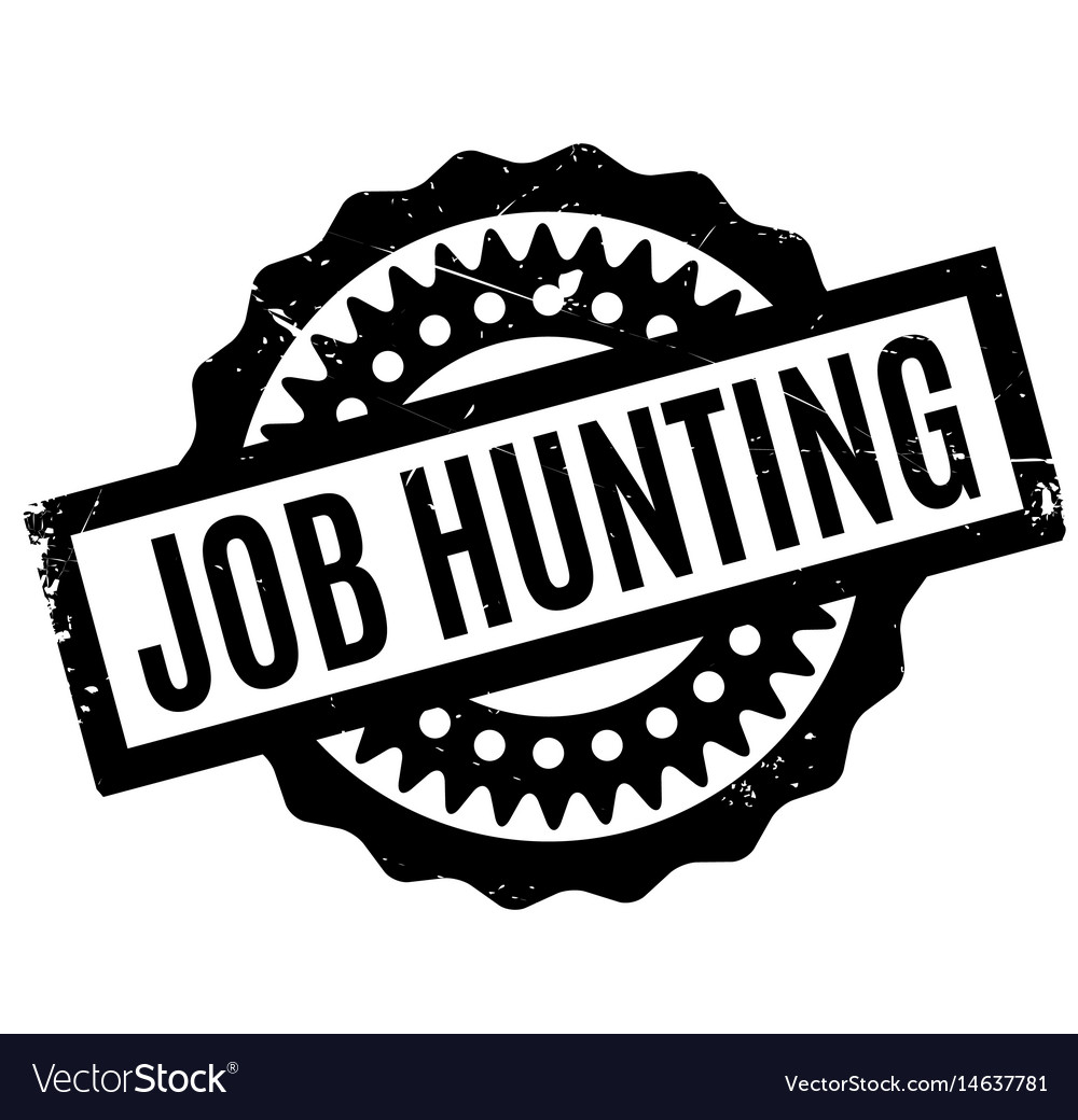 Job hunting rubber stamp