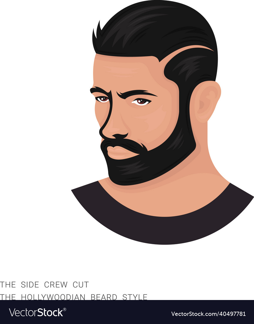 Man with haircut Royalty Free Vector Image - VectorStock Man with haircut Royalty Free Vector Image - VectorStock