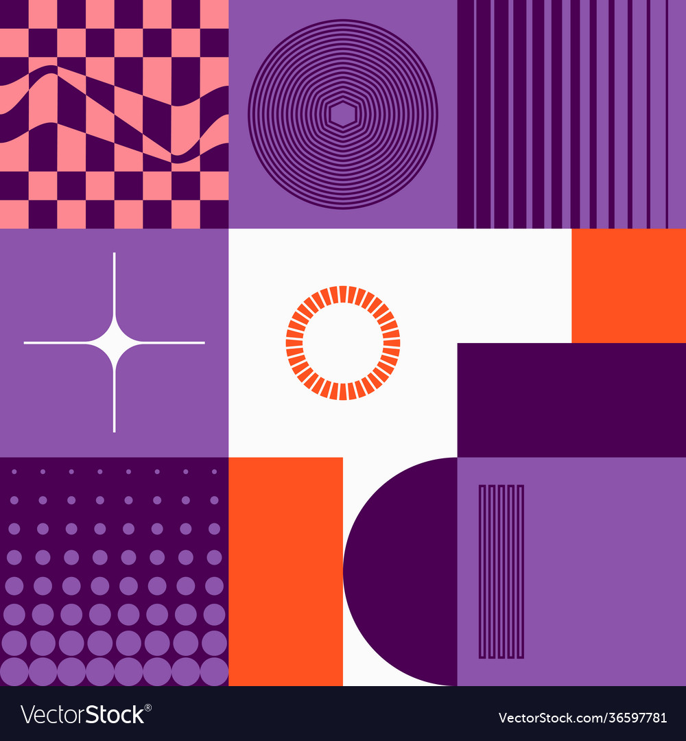 Retro future abstract pattern