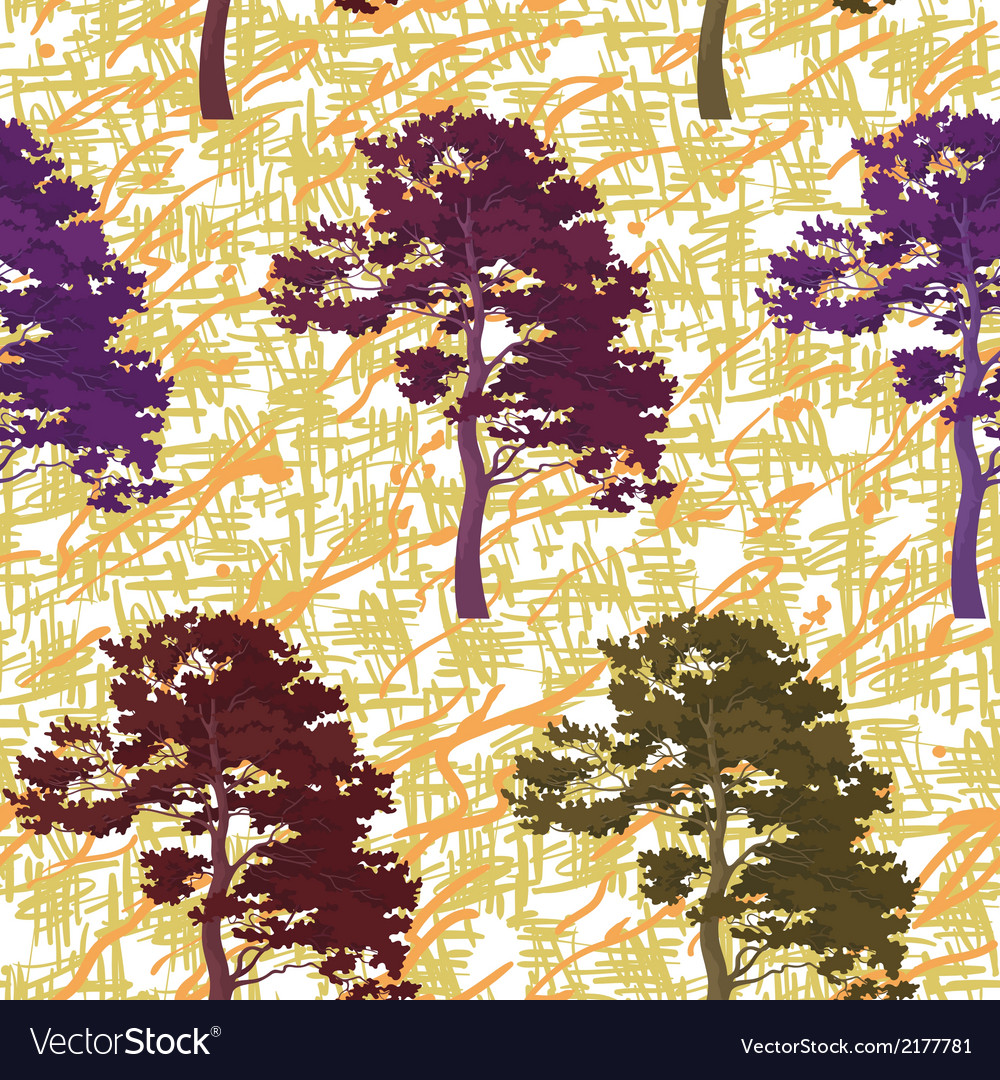 Seamless trees and abstract pattern