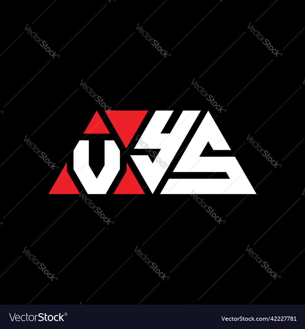 Vys triangle letter logo design