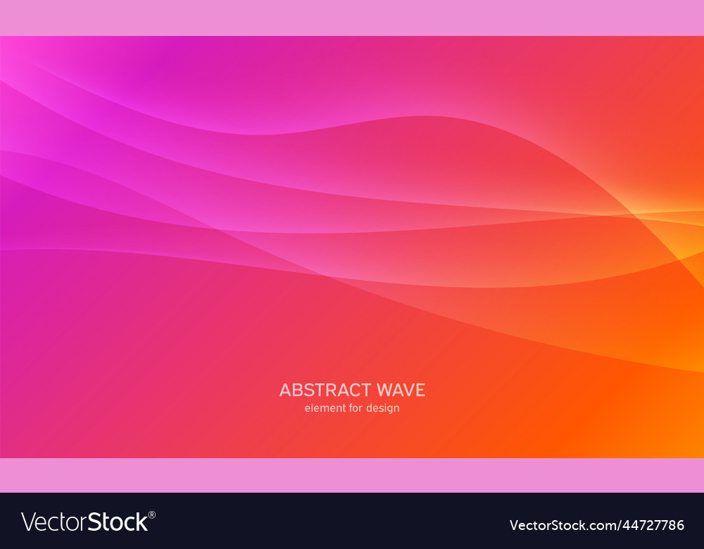 Abstract Pink Wave Element