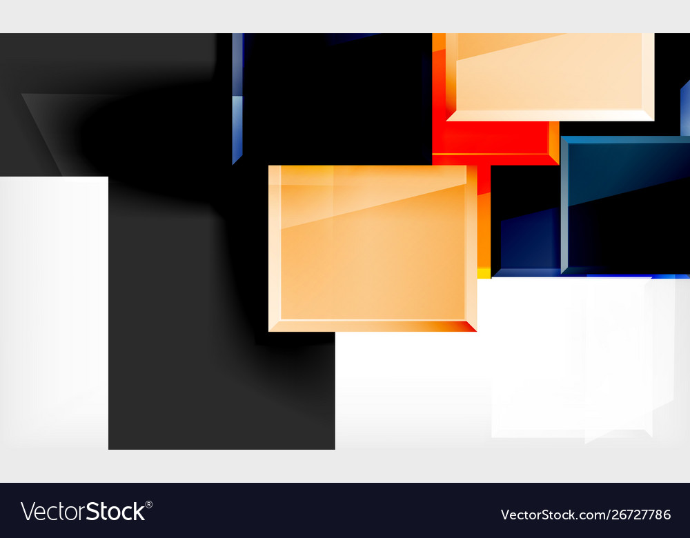 Colorful square and rectangle blocks background Vector Image Colorful square and rectangle blocks background