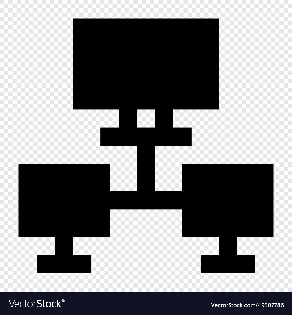 Computer networking icon internet technology vector image Computer networking icon internet technology