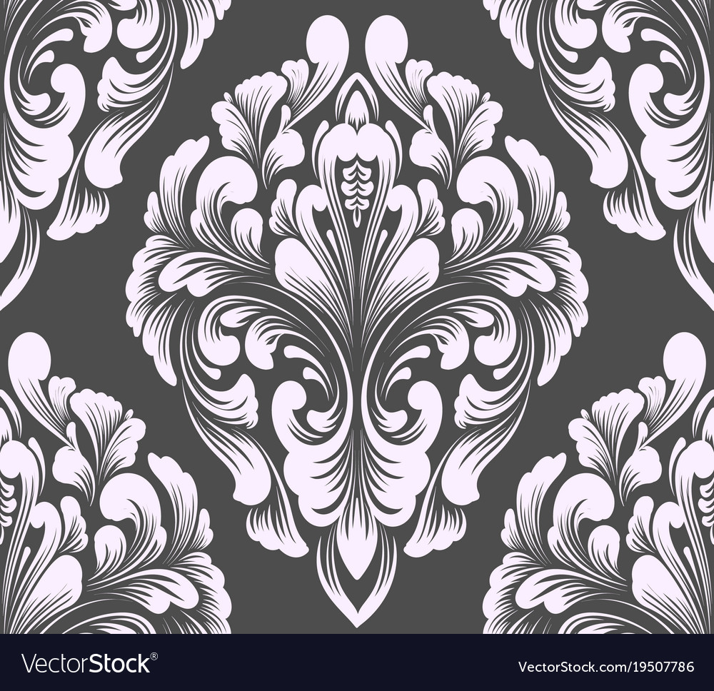 Damask seamless pattern element classical