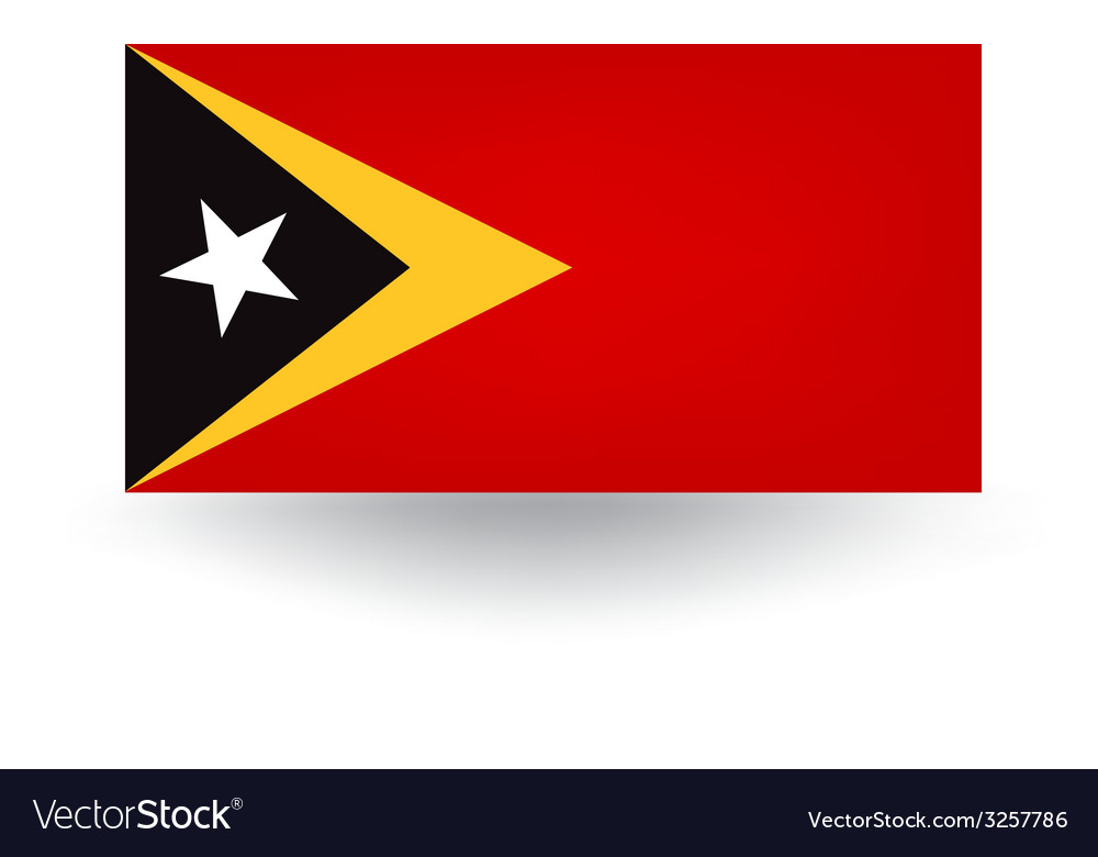 East timor flag Royalty Free Vector Image - VectorStock