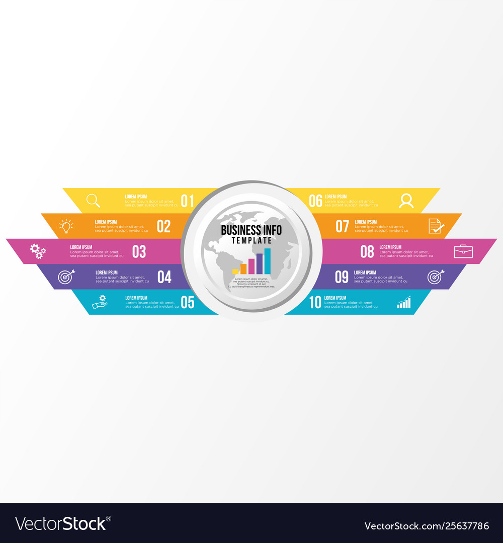 Infographic design template with options steps