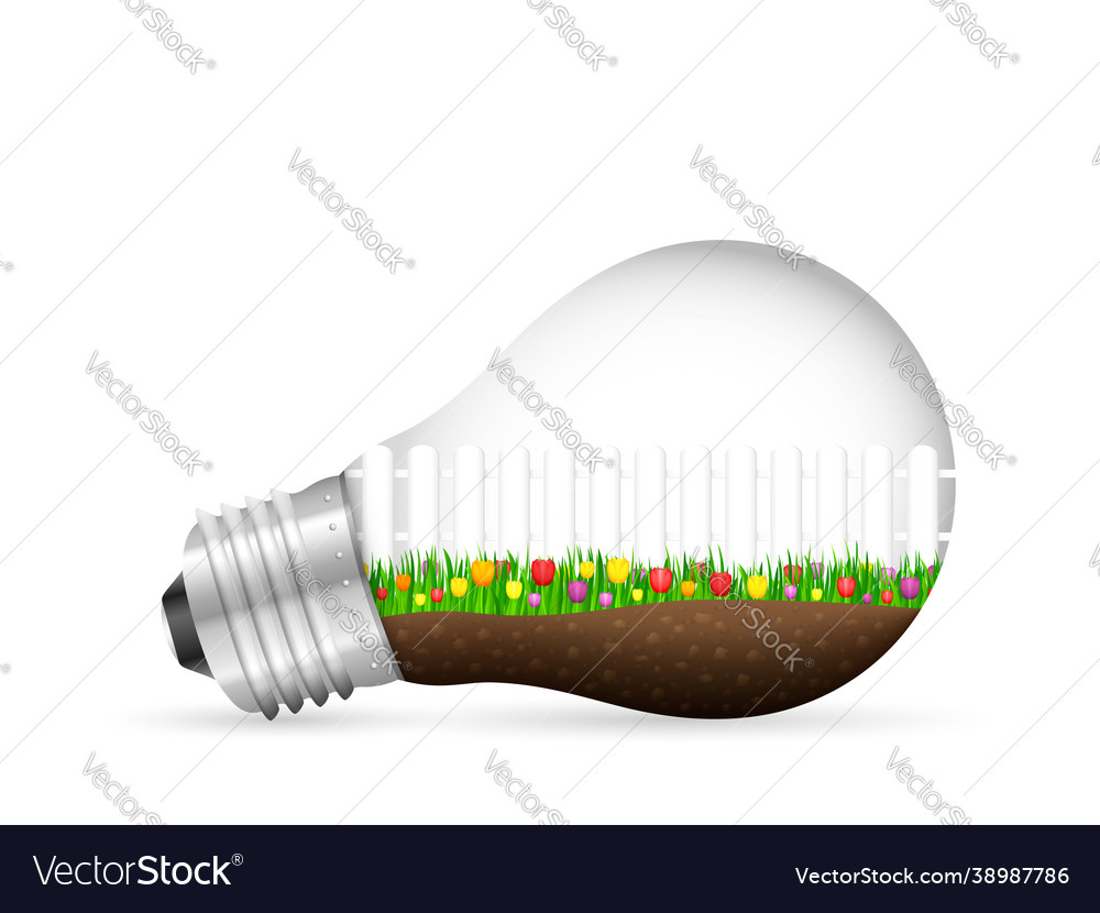 Light bulb landscape