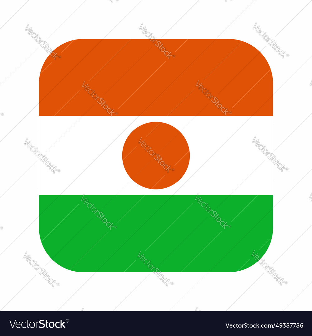 Niger flag simple for independence day or election