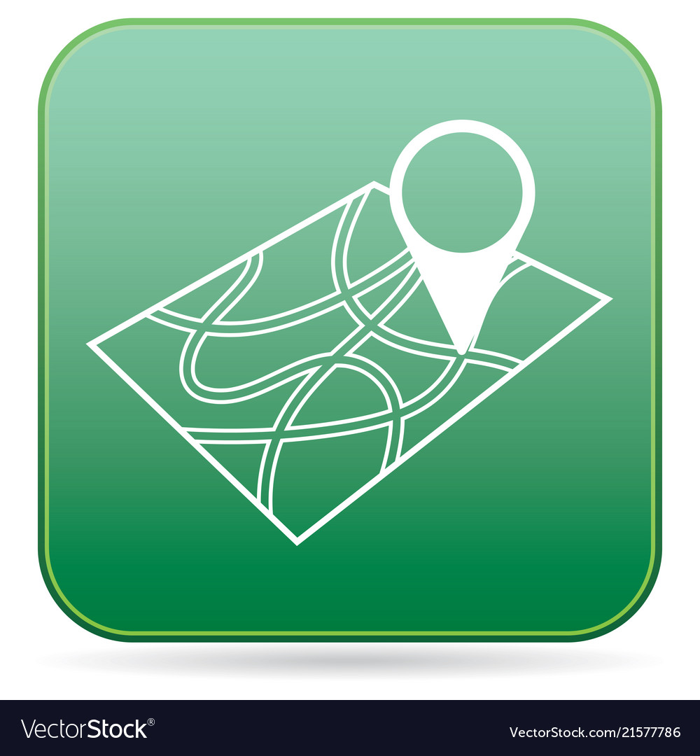 Pointer on map icon vector image Pointer on map icon