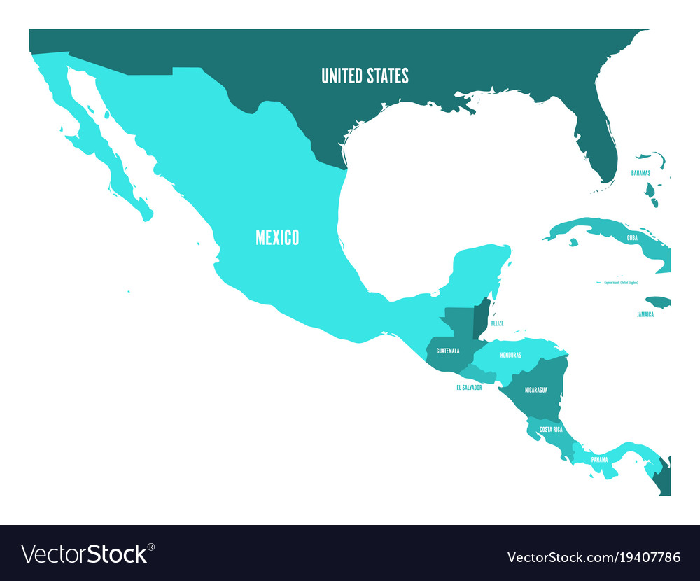 Mapa De America Central Y Mexico