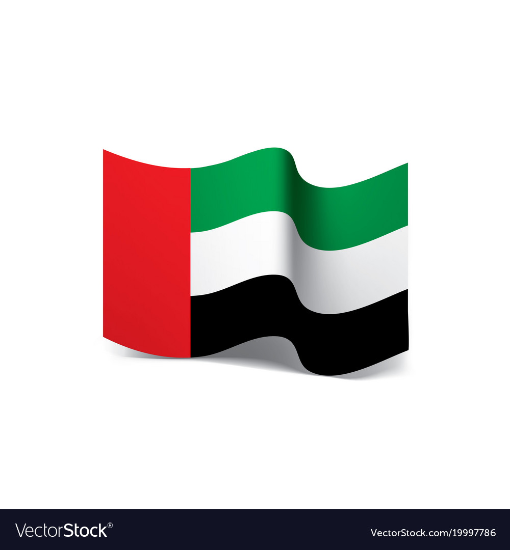 United arab emirates flag Royalty Free Vector Image