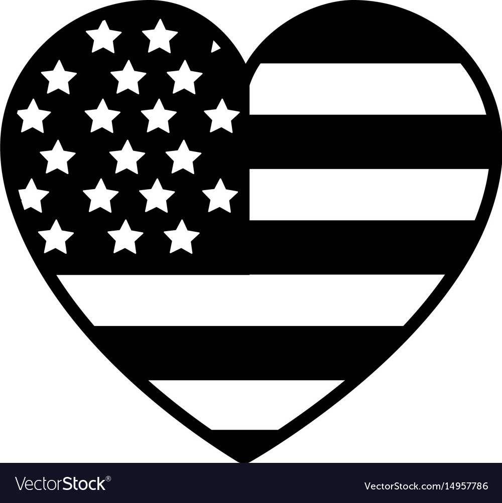 USA Heart Emblem