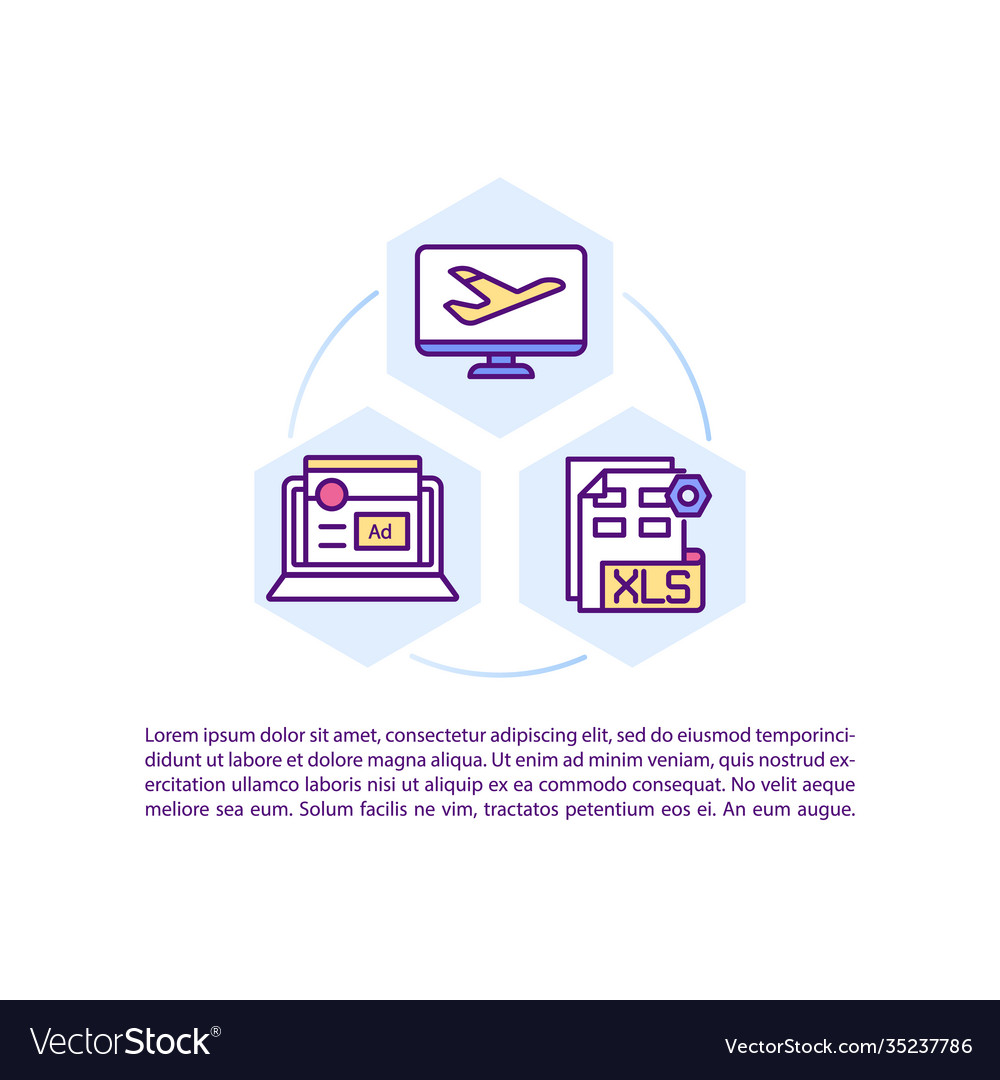 Va tasks concept icon with text vector image Va tasks concept icon with text