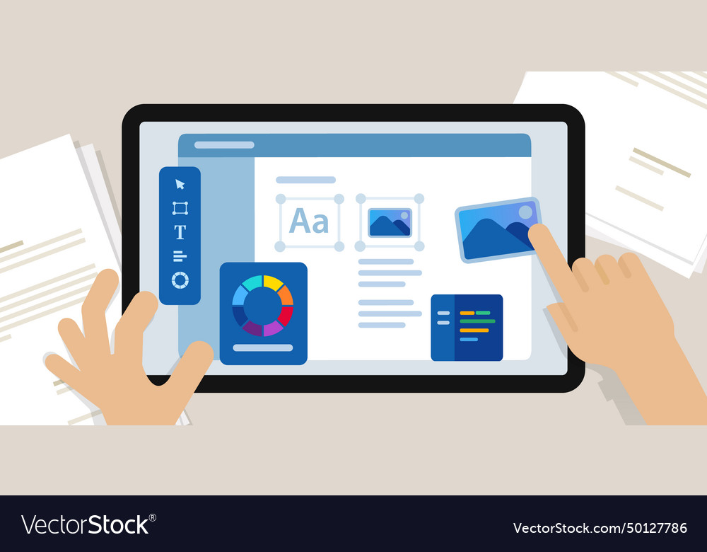 Web design website designer working on large