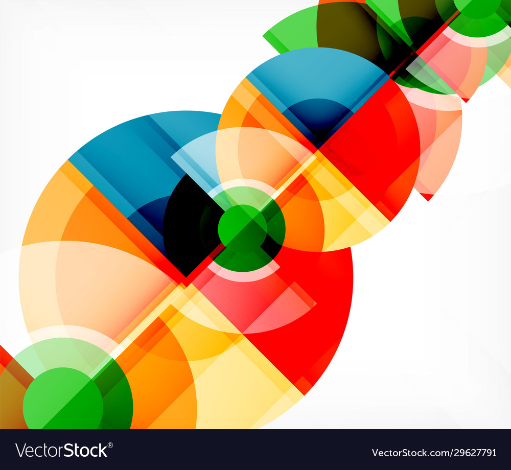 Abstract background circle and triangle design